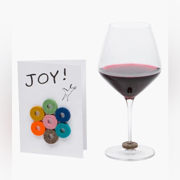 GRAF LANZ Wool Felt Wine-Oates Glass Markers - Picture 1 of 4